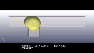 Bubble trapping tests using lattice boltzmann methods [upl. by Nylorahs]