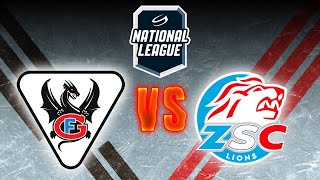 FRIBOURGGOTTERON VS ZSC LIONS  ŠVEICES AUGSTĀKĀ LĪGA  REGULĀRĀS SEZONAS 18 SPĒLE [upl. by Hiett]