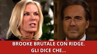 ANTICIPAZIONI BEAUTIFUL Brooke brutale con Ridge gli dice che…  Puntata intera del 2412024 [upl. by Aiekal563]