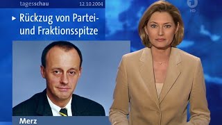 Tagesschau vor 20 Jahren 12102004  Ellen Arnhold Friedrich Merz tritt zurück [upl. by Dib27]