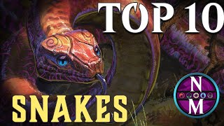 MTG Top 10 Snakes  Magic the Gathering  Episode 439 [upl. by Isaiah]