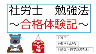 【質問受付中▽】社労士 勉強法～合格体験記～ [upl. by Ahsiema111]