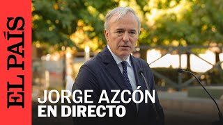 DIRECTO  Jorge Azcón presidente de Aragón comparece tras la ruptura de Vox con el PP  EL PAÍS [upl. by Eekaz135]