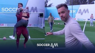 Penalty struts and goalkeeper bear hugs  Soccer AM Pro AM [upl. by Yzzo]