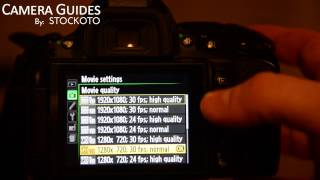 How to set Movie Settings on a Nikon D5100  D5200 D5300 [upl. by Nuahsyd]