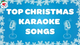 Top Christmas Karaoke Songs 2 Hours 🎤 Best Christmas Instrumental Songs 🎅 Merry Christmas [upl. by Acemaj]