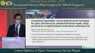 Latest Options in Open Parastomal Hernia Repair [upl. by Trudi]