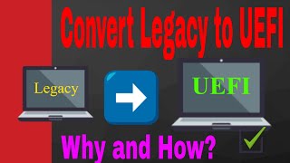 How to convert from legacy bios to UEFI 💻👍 [upl. by Regnij]