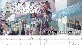 Asking Alexandria  Antisocialist Guitar Cover  TABS [upl. by Ymia]