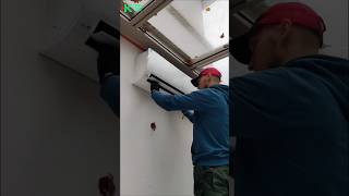 Unexpected LG Air Conditioner Installation LGAC AirConditioner HVAC SurpriseInstall Cooling [upl. by Akiehsat]