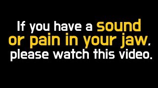 What causes sound and pain in the TMJ [upl. by Reeves]