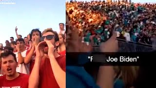 Fk Joe Biden Chants Continue At Football Games Across America [upl. by Akenot525]