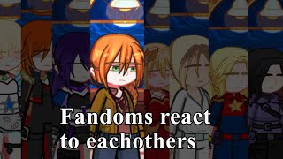 Fandoms react to eachothersPART 18Wanda MaximoffWandaVisionGL2DomiChan [upl. by Hamilah]