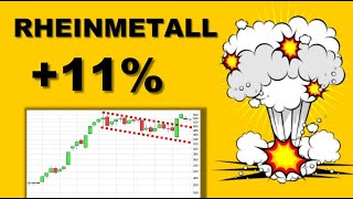 ✯ Rheinmetall 11 ✯ mit Charttechnik Chartanalyse Analyse Aktie Prognose [upl. by Patsy]