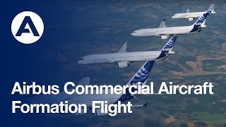 Airbus Commercial Aircraft  Formation Flight [upl. by Ginny]