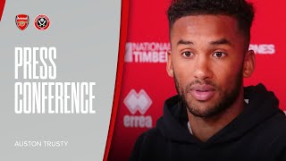 Auston Trusty  Arsenal v Sheffield United  Prematch press conference [upl. by Marlie224]