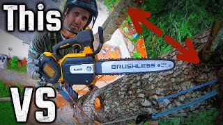 How Good Is The DeWALT Electric Chainsaw [upl. by Ayhdnas]