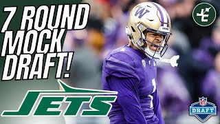 7 Round New York Jets MOCK DRAFT  2024 NFL Draft [upl. by Glarum]