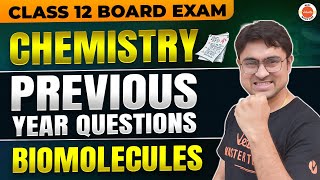 Biomolecules Class 12  Chemistry PYQs  Mritunjay Sir [upl. by Enilekcaj885]