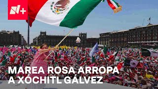 Así fue la marcha de la Marea Rosa en el Zócalo capitalino  En Punto [upl. by Mercuri]