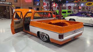 1973 Chevy C10 Shortbed for sale by auction at SEVEN82MOTORS Classics Lowriders and Muscle Cars [upl. by Imugem]