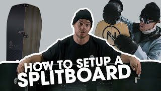 HOW TO SET UP THE NIDECKER ESCAPE SPLITBOARD [upl. by Iarahs]