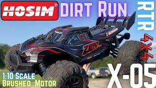 Hosim X05 110 Scale RC Truck RTR  Dirt Run [upl. by Audun]