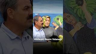 Tarlada Çalışan Eşini Resmettiği Muhteşem Eser 🖼️ İşitme Engelli Halit Bey ve Eşi Bircan Hanım [upl. by Aisauqal]