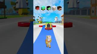 NOOB vs PRO vs HACKER vs HEROBRINE Car Jump Challenge 4 😎 🚗 shorts beamngdrive [upl. by Oninrutas]