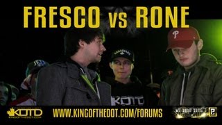 KOTD  Rap Battle  Fresco vs Rone [upl. by Carrelli]