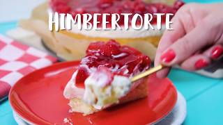 Himbeertorte mit Schmand  so fruchtig amp cremig [upl. by Naillimixam]