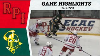 Clarkson  RPI 1202023  Mens Hockey Highlights [upl. by Gale]