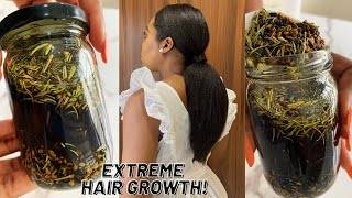 The Most Potent Hair Growth Oil😱 Do Not Wash It Out for Extreme Hair Growth [upl. by Kerwin]