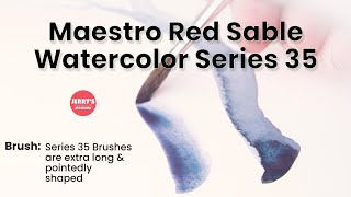 Da Vinci Maestro Kolinsky Red Sable Watercolor Brushes Series 35 visual features [upl. by Zined379]