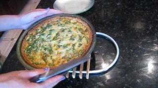 Spinach Quiche with Gruyere Cheese amp Almond Flour Crust [upl. by Halac188]