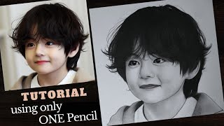 How to draw BTS V step by step  Cute Drawing of BTS V  YouCanDraw [upl. by Aissatsana571]