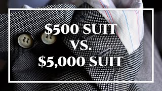 Difference Between Cheap 500 Custom Suit amp 5000 TailorMade Bespoke Suits [upl. by Hayne]