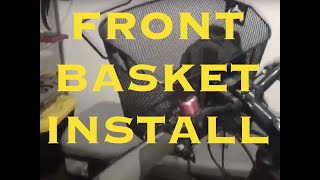 DIY How to Install a Front Bike BasketSchwinn Brand Tutorial Demonstration Schwinn Front Basket [upl. by Seroled]