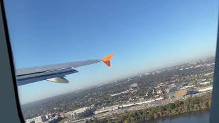 JetBlue Airbus A320200 take off from Washington National Airport [upl. by Orfield]