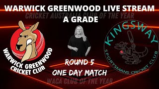 Warwick Greenwood CC Senior Men 1st Sonia Makoare v Kingsway Sportsmans 1st XI [upl. by Alenairam]