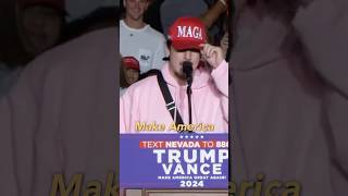 Bryce Hall ENDORSES Trump ONSTAGE  TROLLS Libs🤣 [upl. by Karlee106]