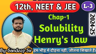 L3  Chap1  Solution  Class12  NEET amp JEE [upl. by Rus97]