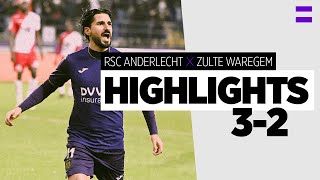 HIGHLIGHTS RSC Anderlecht  Zulte Waregem 20212022  Rafa with two beauties for the win [upl. by Gmur]