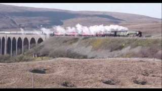 LNER A1 Class 60163 with The Cumbrian Coast Tornado  14 April 2010 [upl. by Cheria]