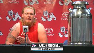 Fresno State Football Aaron Mitchell 112517 [upl. by Leotie]