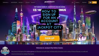 How to register an account at Jackpot City Casino [upl. by Shelbi538]