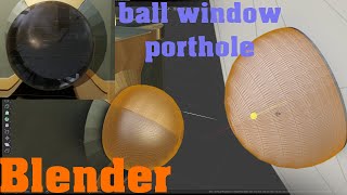 Blender Tutorial Round Window Porthole  And Problems [upl. by Amias]