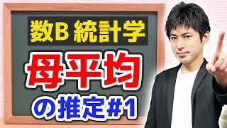 数B統計20 母平均の推定前編 区間推定とは何か？ゼロから解説 統計的な推測 [upl. by Marentic]