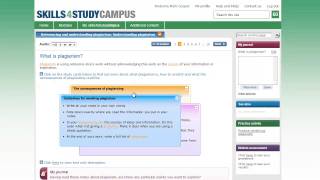 skills4studycampus Referencing and Understanding Plagiarism [upl. by Yennor]