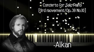 C V Alkan  Concerto for Solo Piano  Mvt III Op 39 No 10 Hamelin [upl. by Duarte]